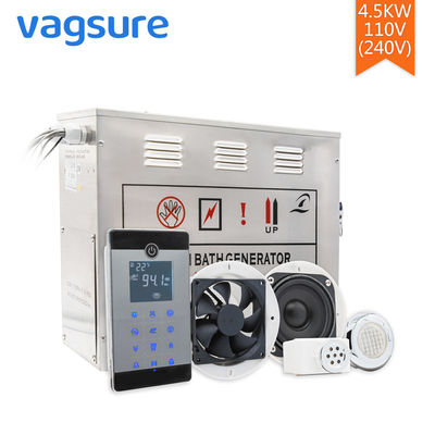 एसी 110V / 220V स्टीम सौना उपकरण 304 स्टेनलेस स्टील सामग्री एलसीडी डिस्प्ले स्क्रीन नियंत्रण